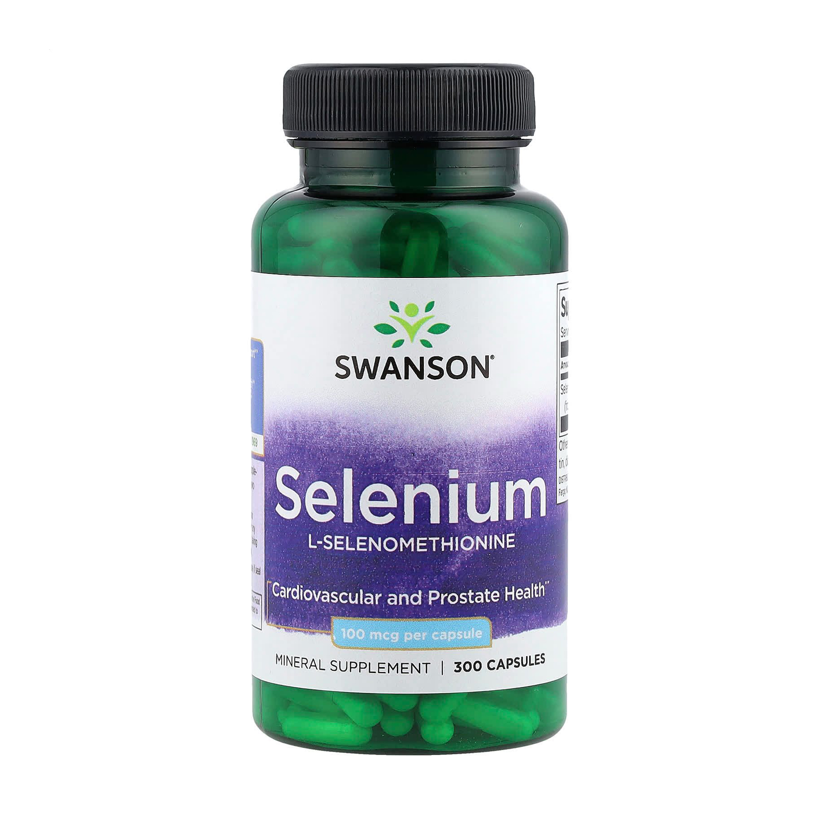 Селен Swanson Selenium L-Selenomethionine 100 мкг, 300 капсул